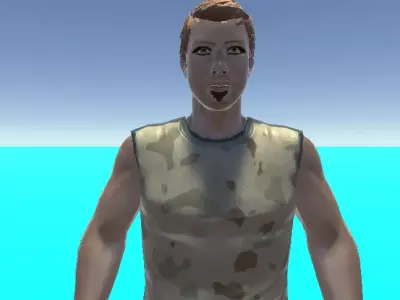 Military Pack Low-poly 3D model