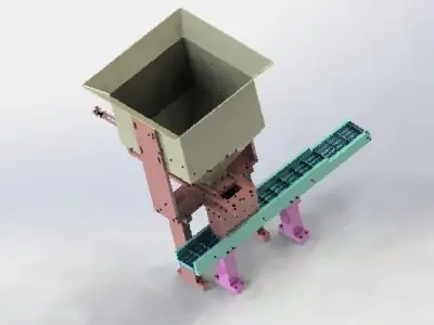 Equal quantity of hopper 3D model