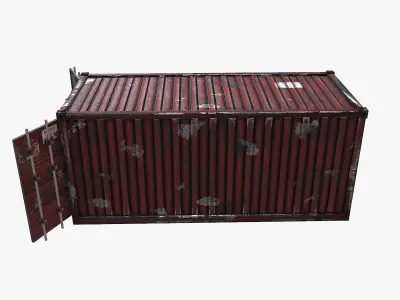 Container 4 shipping Low-poly 3D model