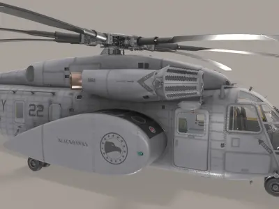 MH-53E Sea Dragon US Navy  Low-poly 3D model