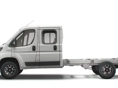 Fiat Ducato Chassis Truck Crew Cab 4035 WB 2022 3D model