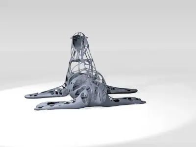 Seal Dust Voronoi 3D model