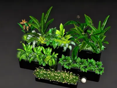 Home Green Plant Matching 3D model