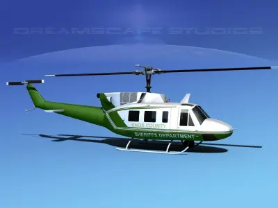 Bell 212 Knox County Sheriff 3D model