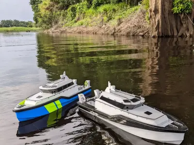 3D PRINTED RC PATROL JET BOAT 3D print model