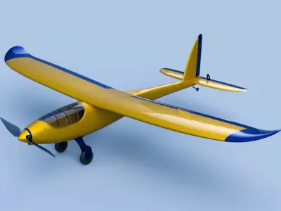 Fixed-wing UAV Drone 3D print model