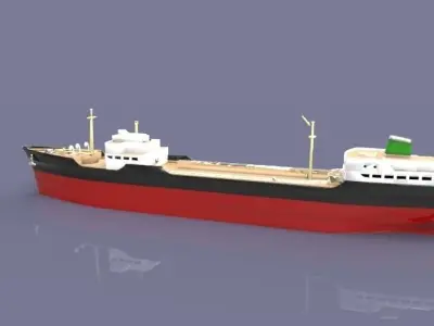 Tanker Ship Free 3D model