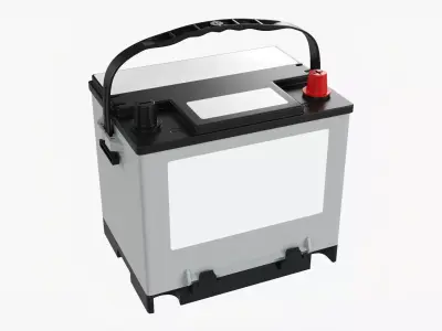 Car battery 01 3D model