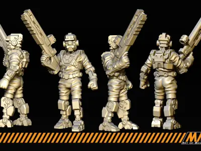 Droids 3D print model