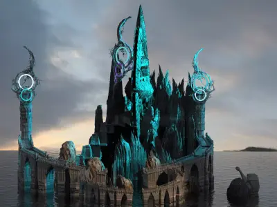 Ice Palace wizards domain 3D model