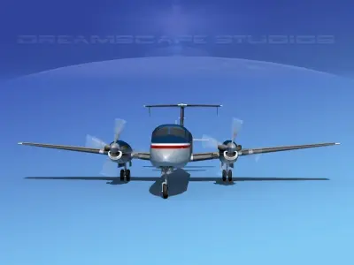 Beechcraft 1900C V15 3D model