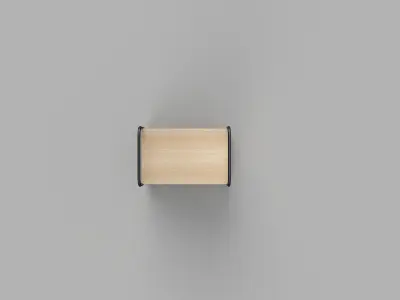 Free Trolley Wood and Stainless Steel Free 3D model