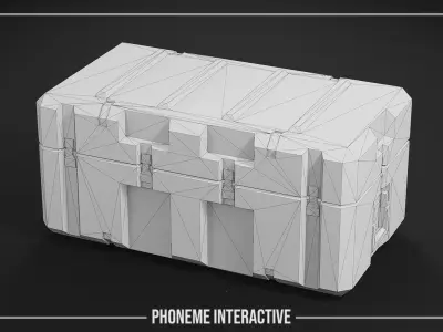 Military Case Game Ready Tactical Storage Box with 4K PBR Low-poly 3D model
