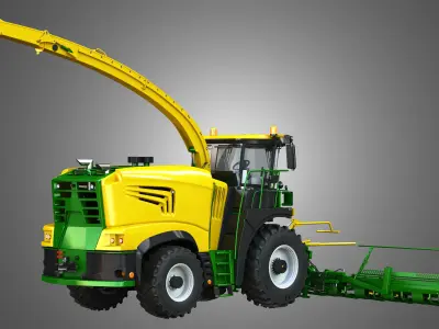 Krone Forage Harvester Combine 3D model