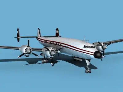 Lockheed L1649 Star Liner Trek 3D model
