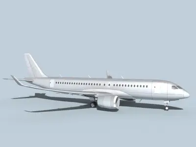 Bombardier CS100 Bare Metal 3D model