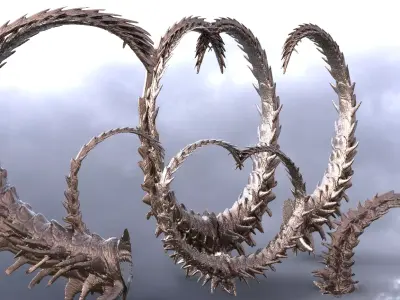 Alien Dragon Tail collection 2  3D model