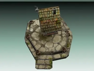 Witch House Low Poly Low-poly 3D model