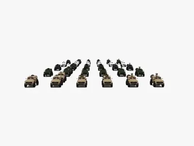 M-ATV Hunter Armored Vehicle  3D model