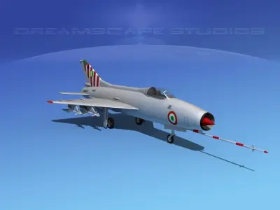 MIG-21 Fishbed V03 3D model