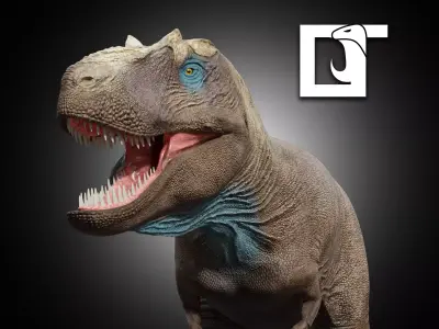 Daspletosaurus torosus Low-poly 3D model