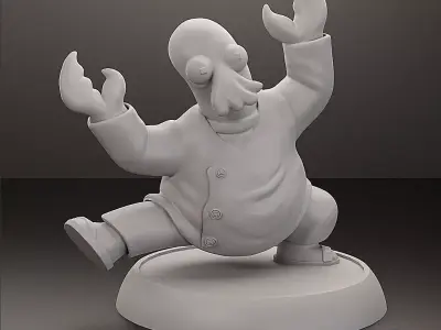 Dr Zoidberg - stl Pre-supported  3D print model