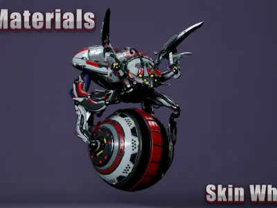 Sci-Fi Insect Miner Beetle Low-poly 3D model