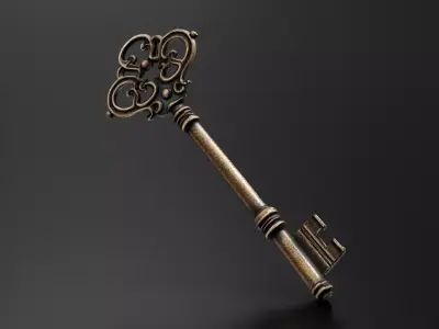 Old key 3D print model purchase