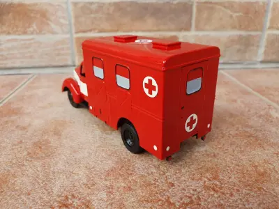 Praga RN ambulance - scale model kit 3D print model
