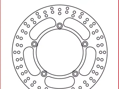 Brake disc TRW MST203 3D model