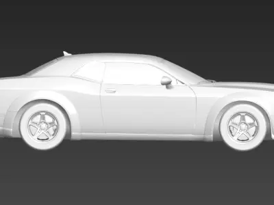 dodge challenger 3D model