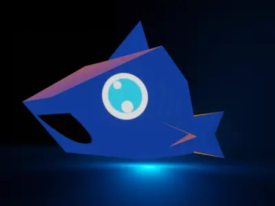 Sharky - The Shark  Low-poly 3D model