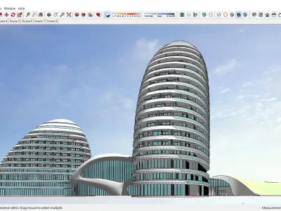 Sketchup Hotel H5 3D model