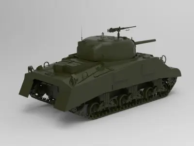 TANK M4 Sherman 3D model
