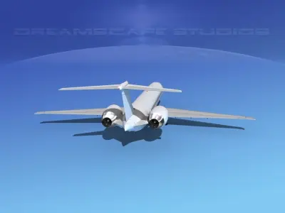 McDonnell Douglas MD-90 Unmarked 3 3D model