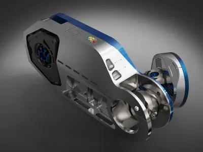 mechanical robotic part 3D model