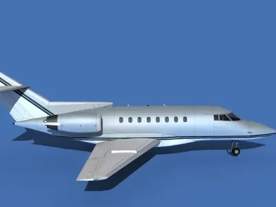 Hawker Siddley 1000 V04 3D model