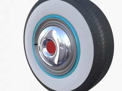 Generic 40s Car Wheel 3D model