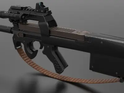 P90 SMG Fps - Tps Low-poly 3D model