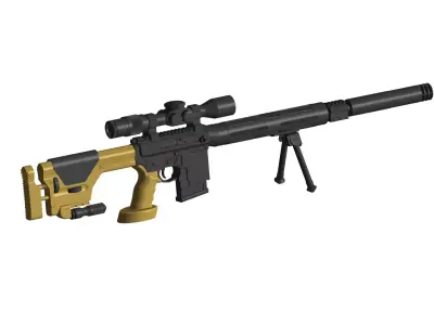 AR-15 Sniper RIFLE 3D model