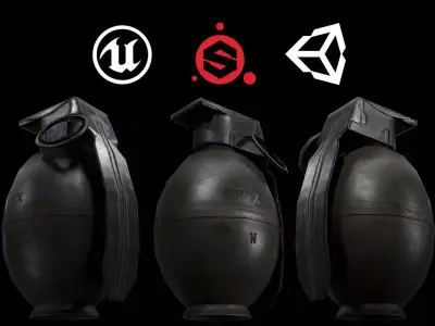 hand grenade Free low-poly 3D model