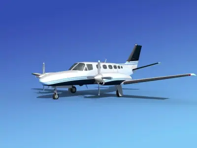 Cessna 441 Conquest II V13 3D model