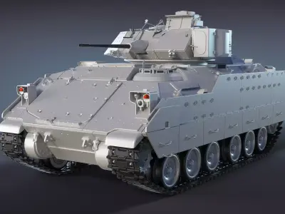 M2A2 Bradley High-Poly 3D model