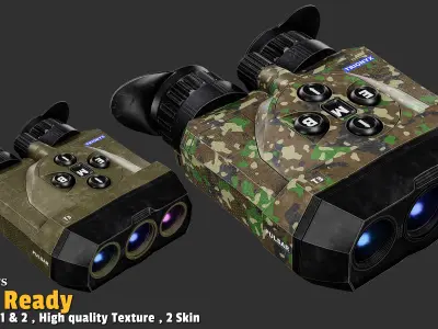 Binoculars  Game Ready Low-poly 3D model