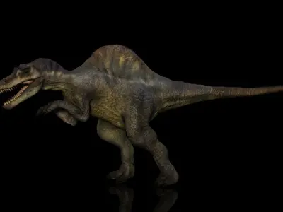 Spinosaurus Rigged  Low-poly 3D model