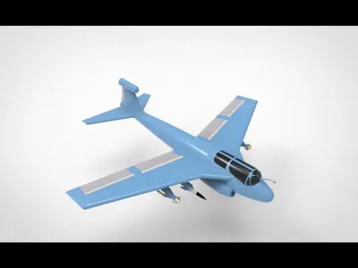 Northrop Grumman EA-6B Prowler 3D model
