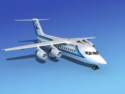 BAe 146-200 Republic 3D model