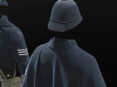 POLICEMAN British bobby 3D model