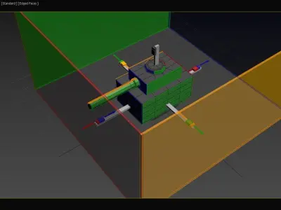 Active Adaptive Digital Tank Camouflage - Concept 3D model