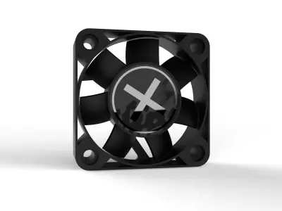 40mm computer fan - Xilence Performance C Series 40 mm Black 3D model